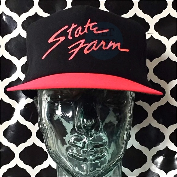 Vintage Other - 80s vtg Neon State Farm Insurance Snapback